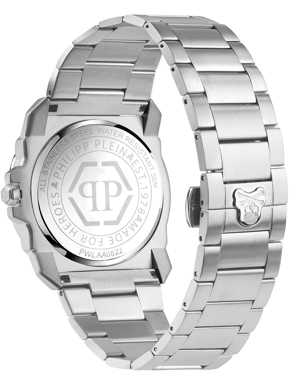 Zegarek męski Philipp Plein PWLAA0622 The $kull King srebrny