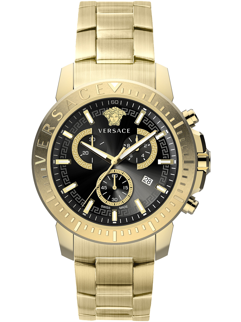 Zegarek męski Versace New Chrono VE2E00921 złoty