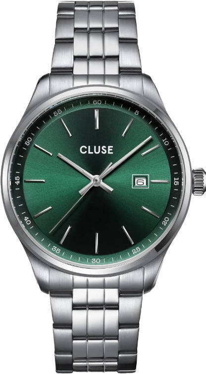 Zegarek męski Cluse CW20902 Anthéor Watch Steel Green Silver Colour
