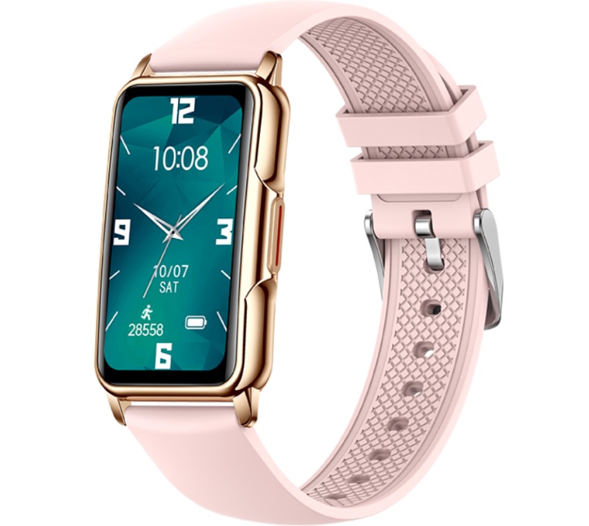 Zegarek damski Smartwatch Rubicon RNCF04 różowy silikon