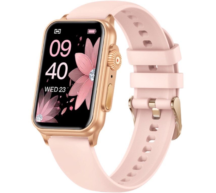 Zegarek damski Smartwatch Rubicon RNCF06 różowy silikon