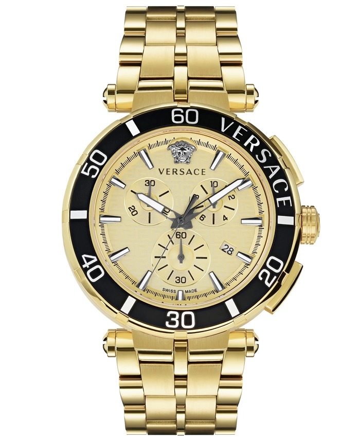Zegarek męski Versace Greca Chrono VE3L00622 złoty
