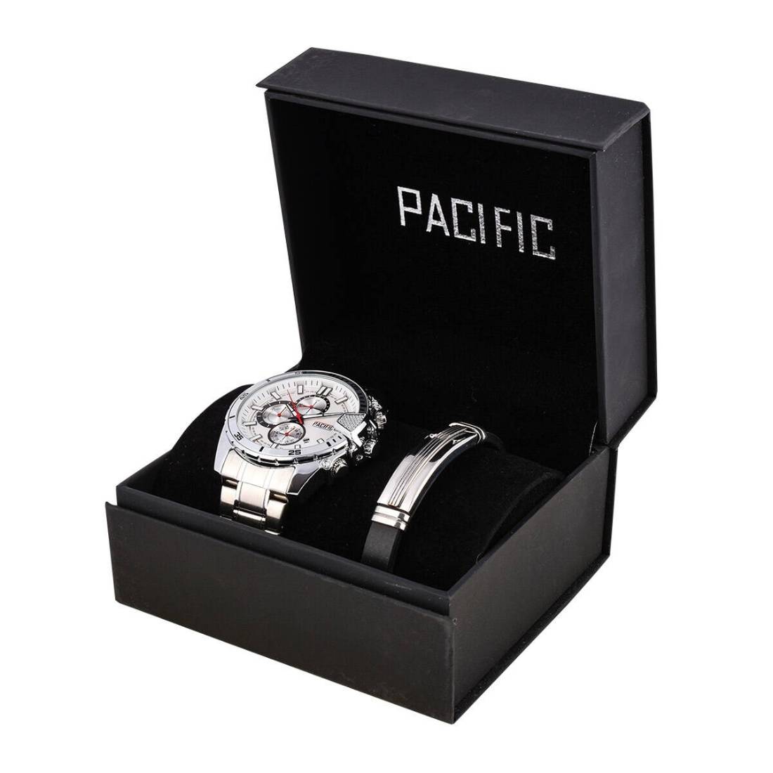 Zegarek męski Zestaw prezentowy dla niego Komplet Pacific X0078-01