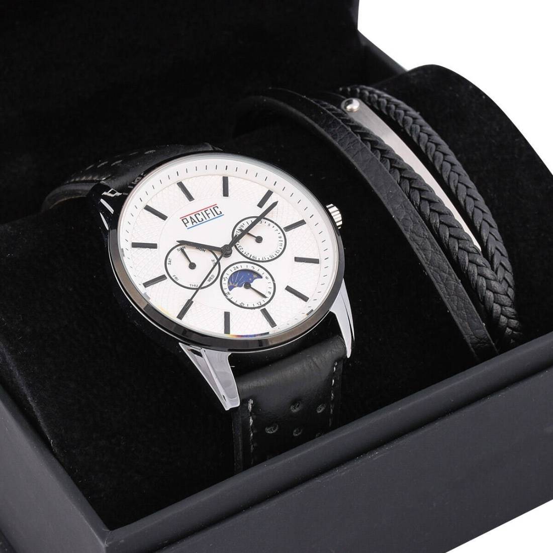 Zegarek męski Zestaw prezentowy dla niego Komplet Pacific X0088-06
