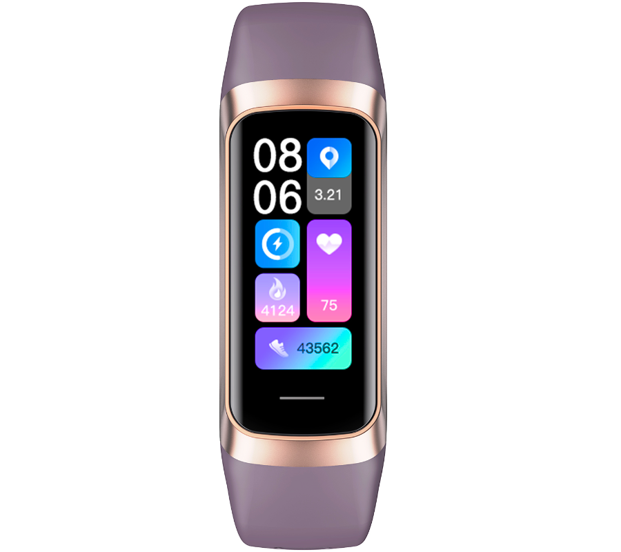 Smartwatch Rubicon RNCF05 jagodowy