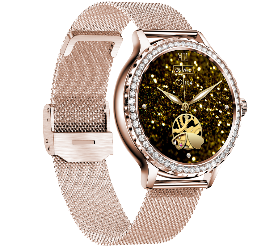 Smartwatch Rubicon RNCF19 różowe złoto