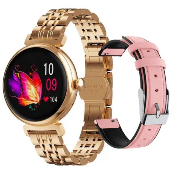 Smartwatch Rubicon RNCF21 różowe złoto+ Różowy Pasek