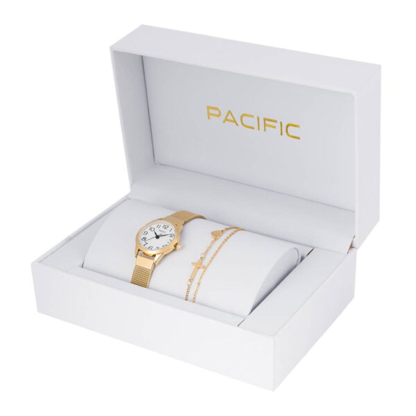 Zestaw prezentowy zegarek i bransoletka Pacific X6131-02B prezent na komunię dla dziewczynki