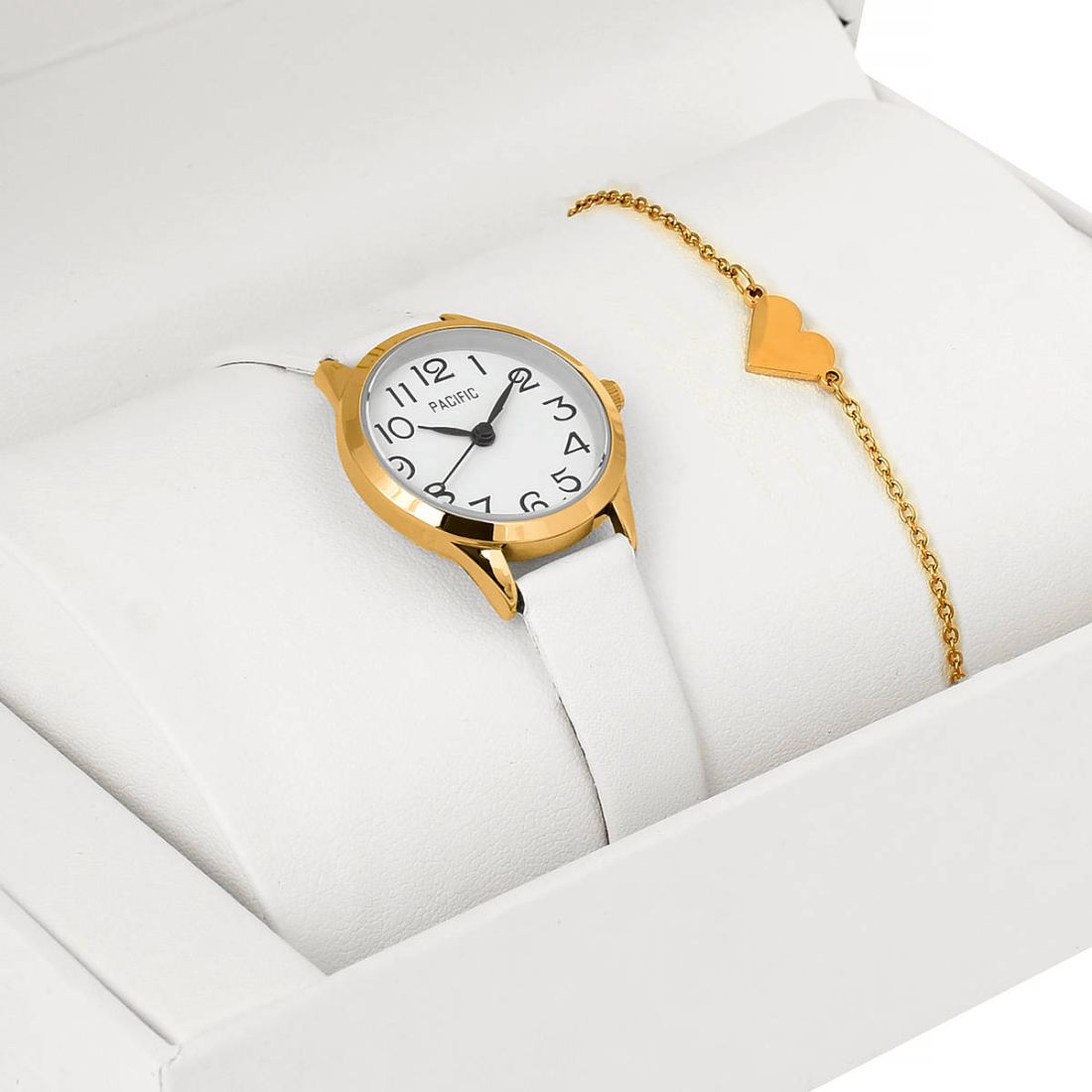 Zestaw prezentowy zegarek i bransoletka Pacific X6131-04 prezent na komunię dla dziewczynki