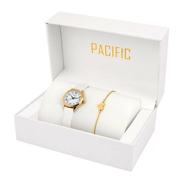 Zestaw prezentowy zegarek i bransoletka Pacific X6131-04 prezent na komunię dla dziewczynki