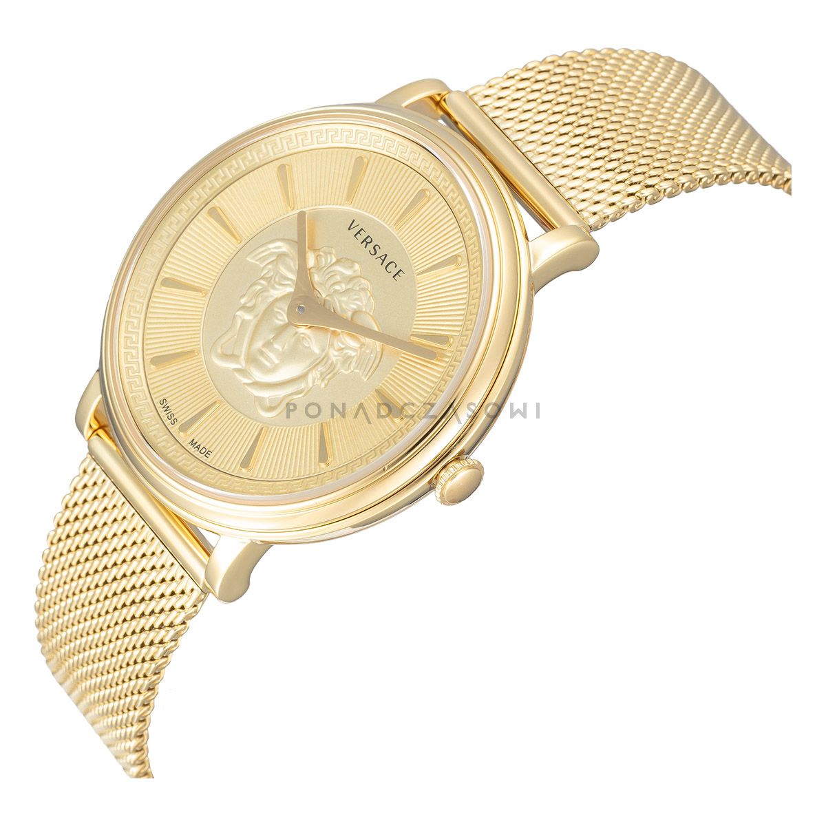 Zegarek damski Versace V-Circle VE8102219 złoty