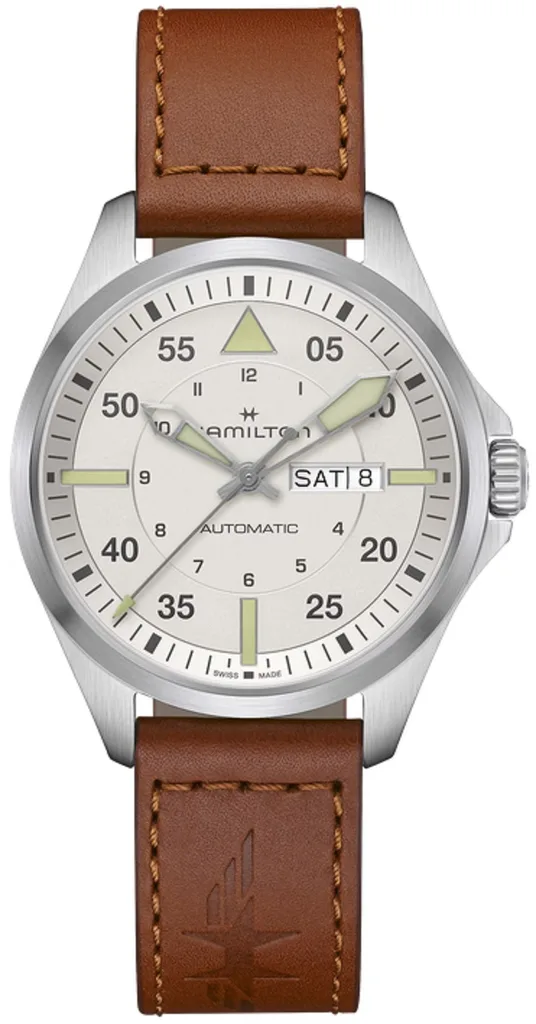 Hamilton H64635550 Khaki Aviation Pilot Day Date