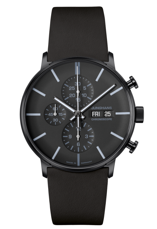 Junghans FORM A Chronoscope engl. Day Black 27/4371.03