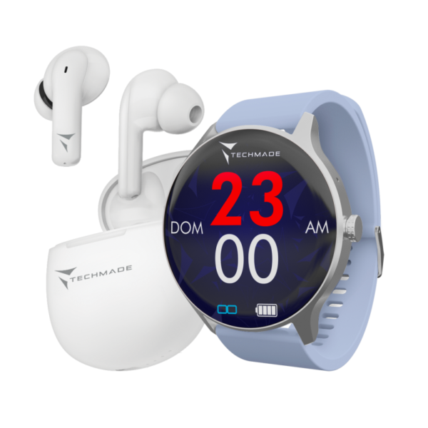 Smartwatch Techmade TM-DYNAMIC-BLBL Dynamic Blue Bundle niebieski zestaw