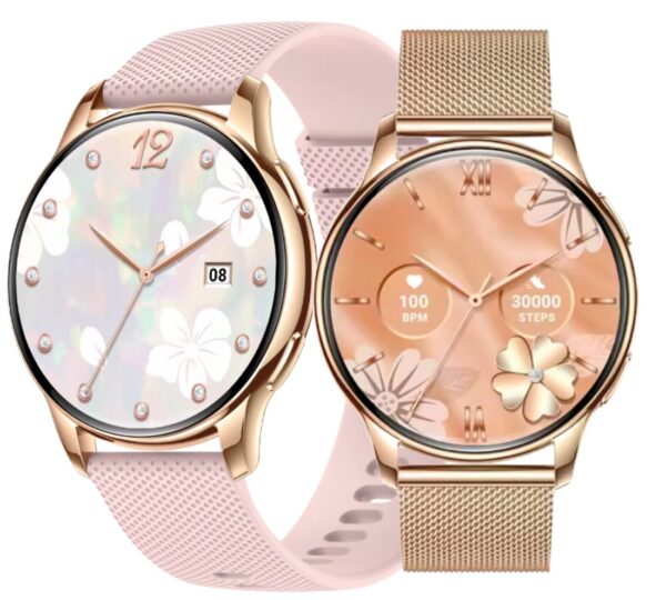 Smartwatch Rubicon RNCF30 różowe złoto + dodatkowy pasek