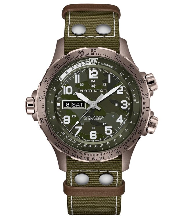 Hamilton H77775960 Khaki Aviation X-Wind Day Date Auto