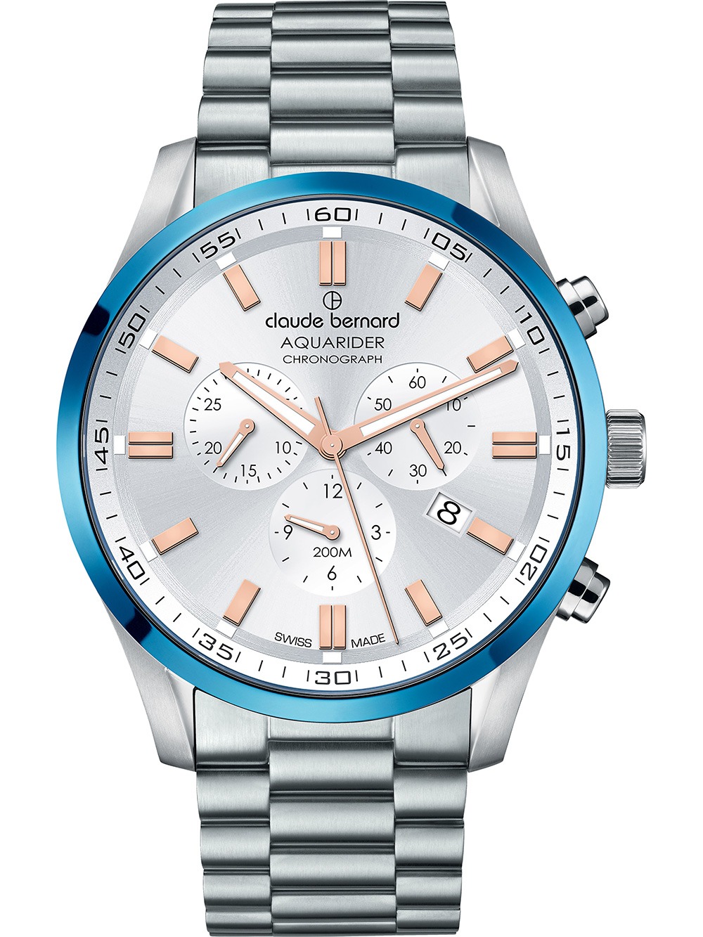 Claude Bernard Aquarider Chronograph 10222-3MBU-AIR