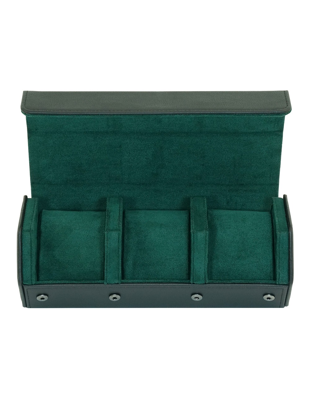 Rothenschild Watch Roll Black-Green RS-3176-3-BL-GN