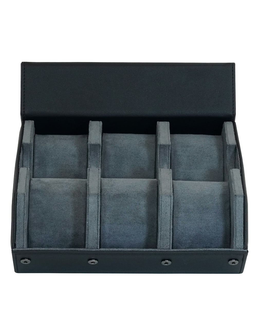 Rothenschild Watch Storage Box Black-Grey RS-3178-6-BL-GY