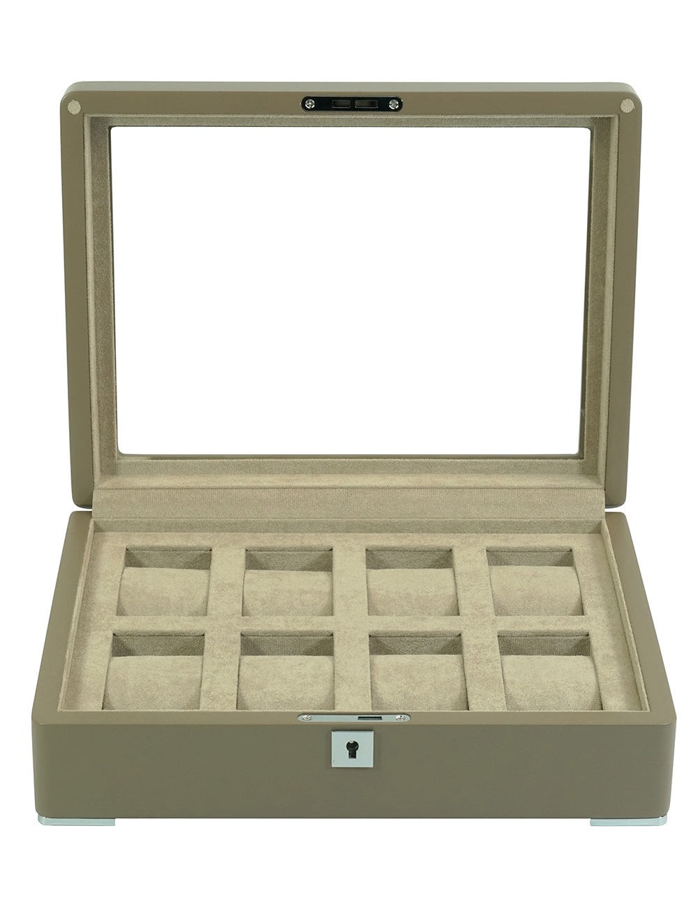Rothenschild Watch Box brownwith beige velvet RS-3420-8-TAN-TAN